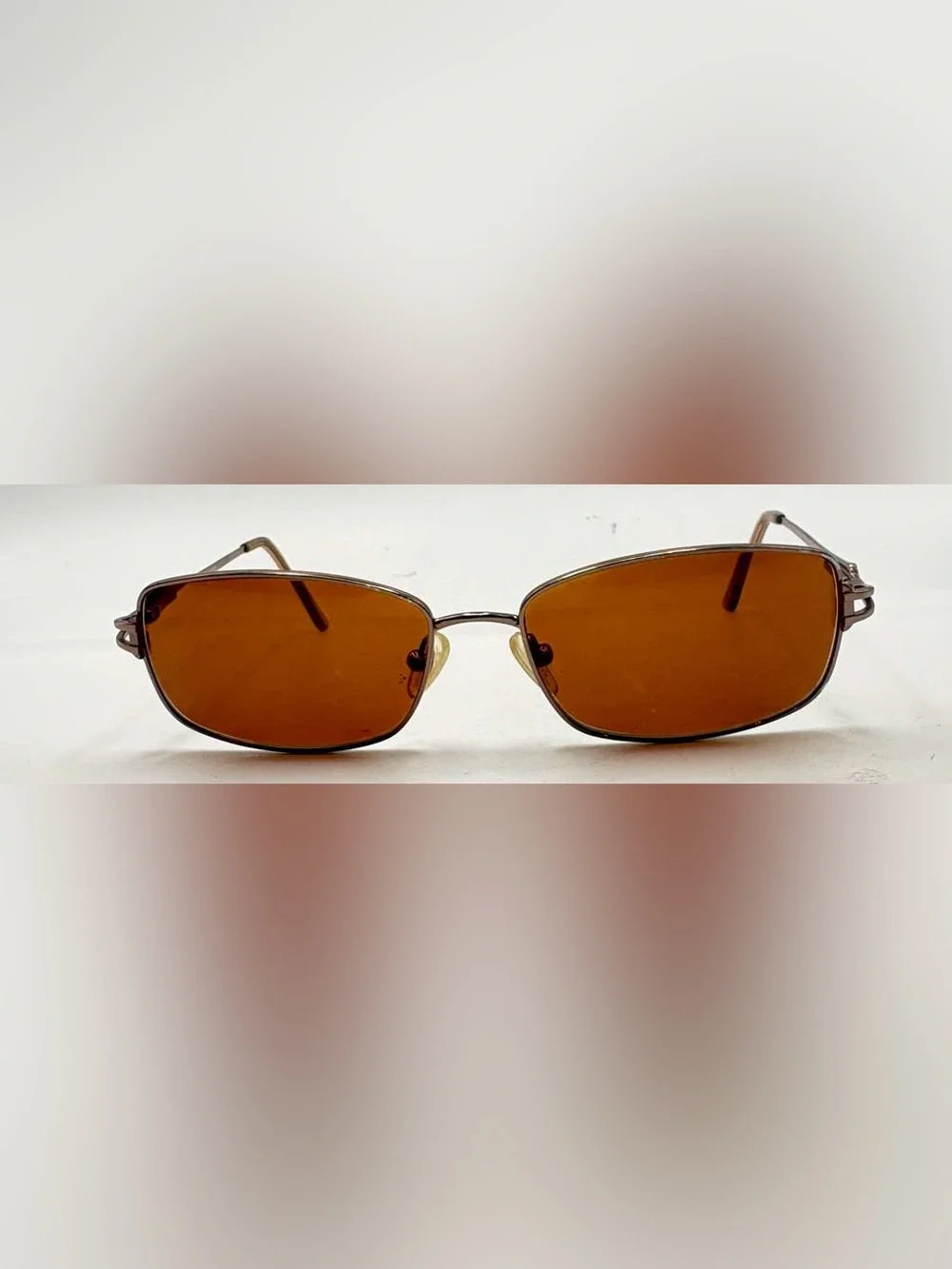 MA525 Brown Oval Metal Sunglasses Frames Only